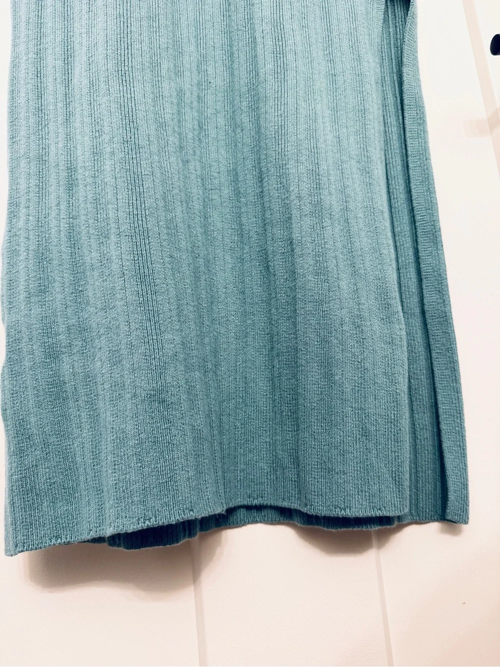 Abercrombie & Fitch Ribbed Knit Maxi Tank Dress Teal S